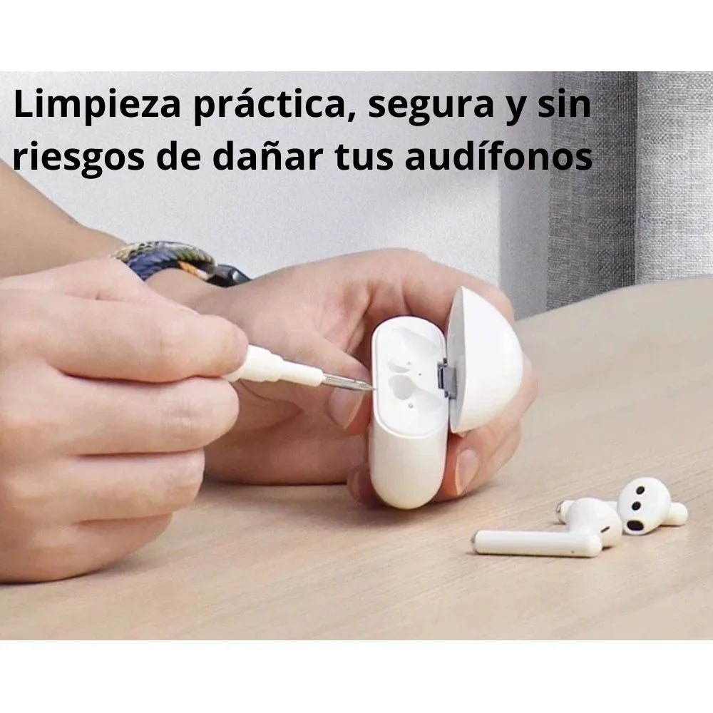 Sonido Puro™ – Kit 3 en 1 de Limpieza para AirPods y Auriculares