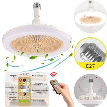 ClimaPro – Foco Ventilador 2 En 1 Inteligente