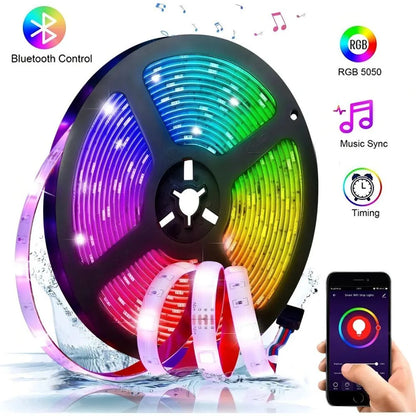 Luz Inteligente - Cinta LED RGB Bluetooth de 5 Metros