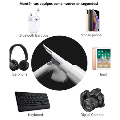 Sonido Puro™ – Kit 3 en 1 de Limpieza para AirPods y Auriculares