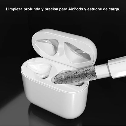 Sonido Puro™ – Kit 3 en 1 de Limpieza para AirPods y Auriculares
